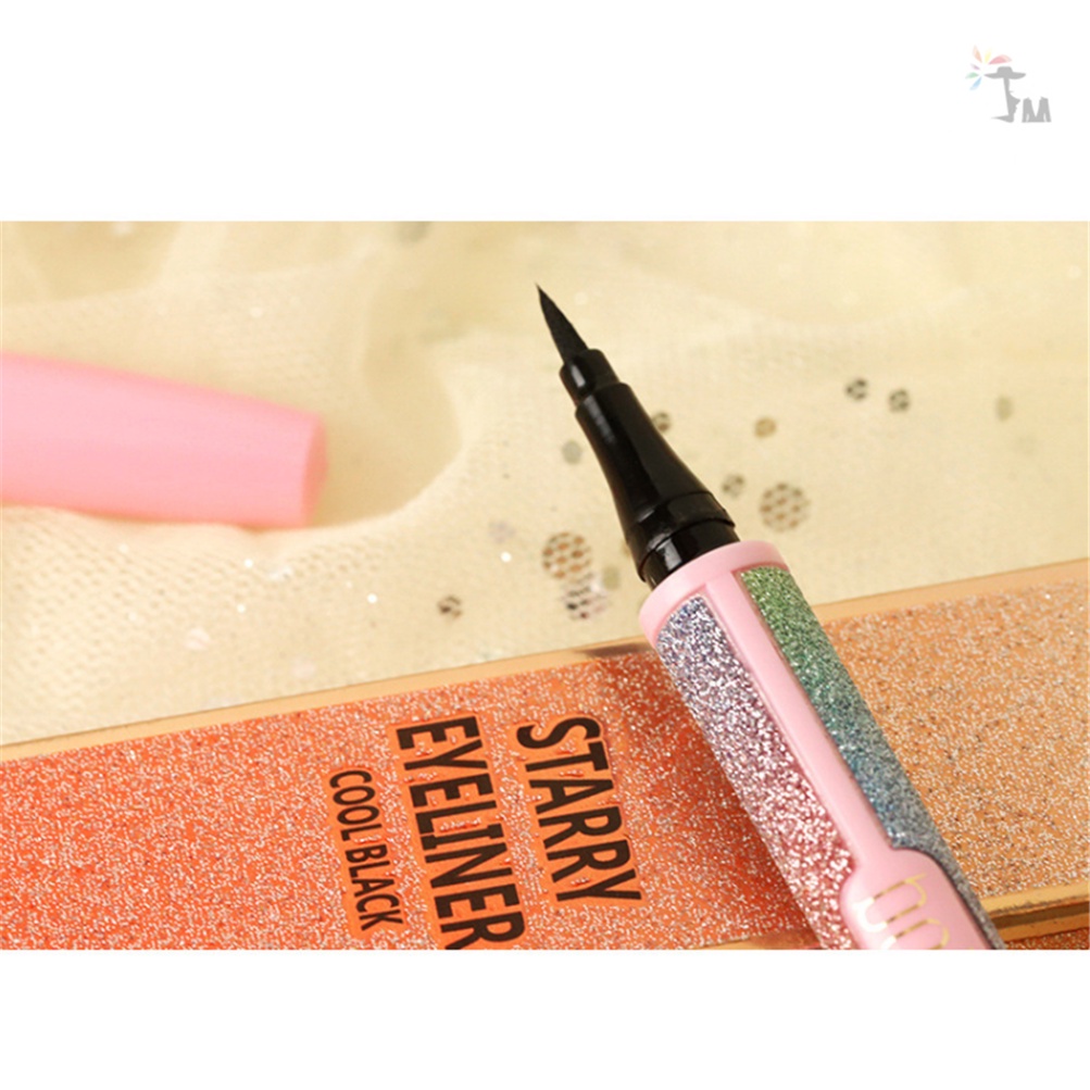 Bút kẻ mắt nhanh khô chống nước chống mồ hôi chống nhòe lâu trôi vỏ đính kim tuyến lấp lánh