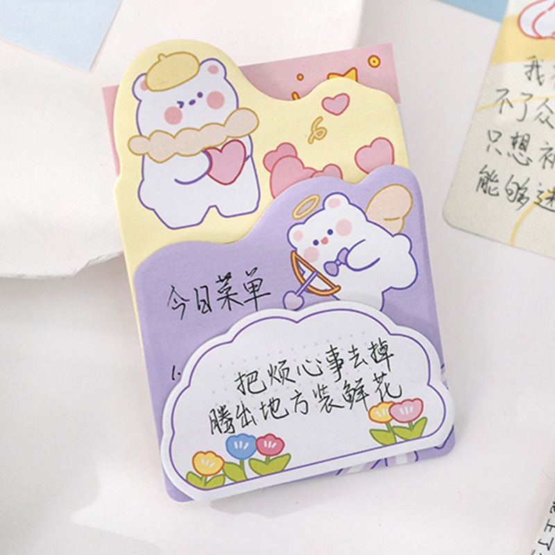 Set 80 giấy ghi chú họa tiết hoạt hình xinh xắn