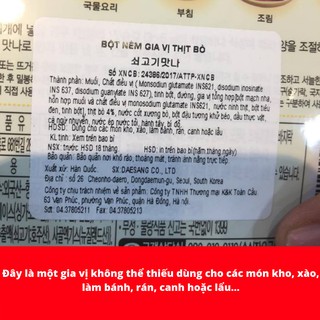 Bột Nêm Daesang Thịt Bò 100g