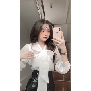Áo sm thắt nơ tiểu thư