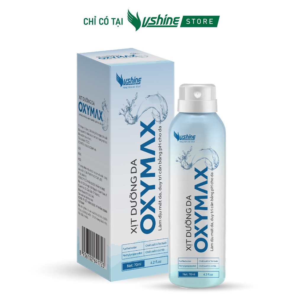 Xịt dưỡng da OXY MAX - Cấp ẩm, dưỡng da