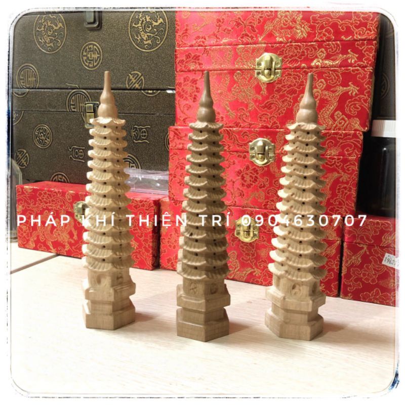 Tháp văn xương phong thuỷ, gỗ đào hoặc đồng, cầu sức khoẻ, tài lộc,công danh