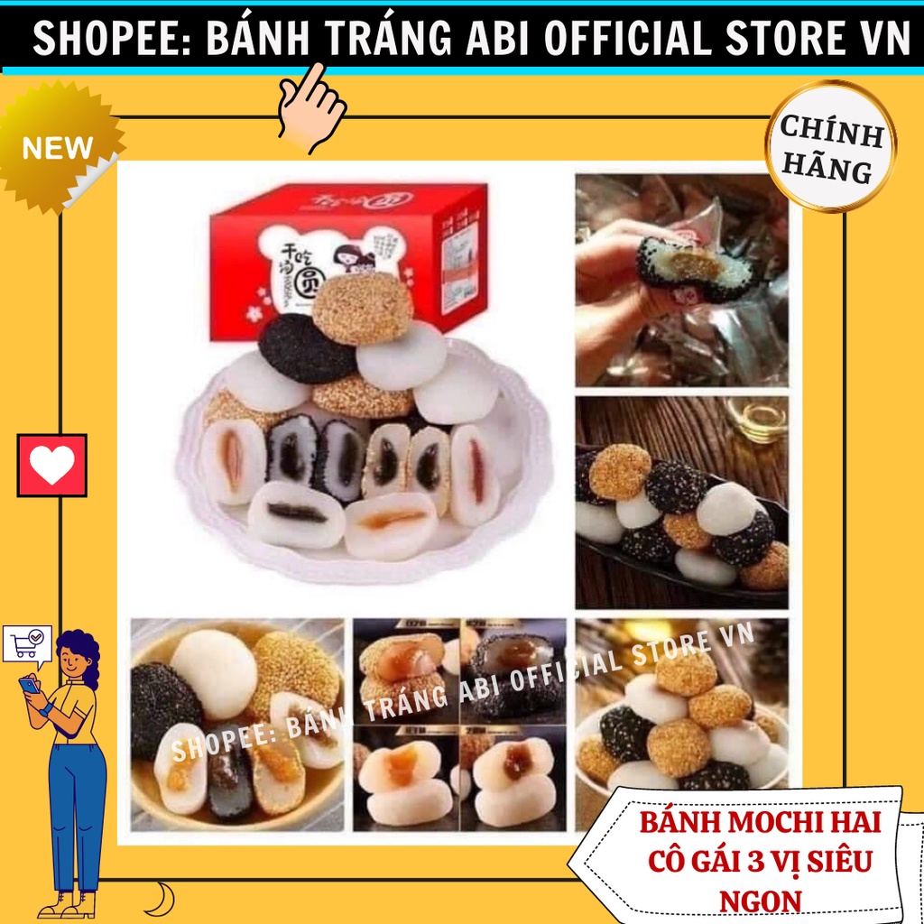 1kg Bánh Mochi Dẻo Đài Loan 2 cô gái