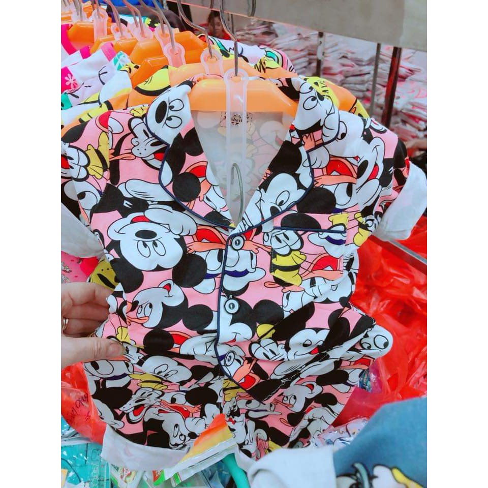 Bộ Pijama cotton quang chau cao cap  cho bé trai, bé gái