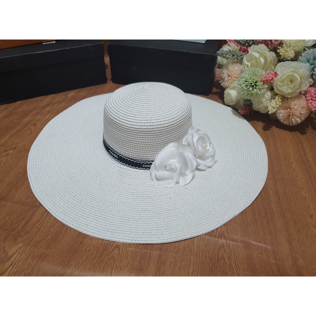 Mũ Cói đi biển Vành Rộng Siêu To đẹp Sang Chảnh