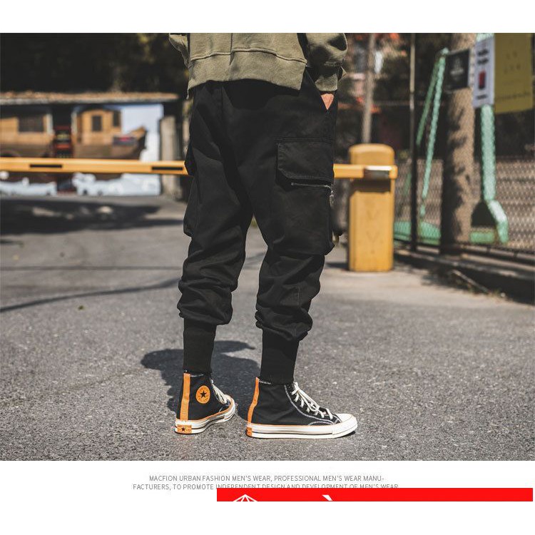 [Hình Thật ở cuối] Quần Jogger Kaki Nam Dáng Thể Thao Túi Hộp Zip 2019 | BigBuy360 - bigbuy360.vn