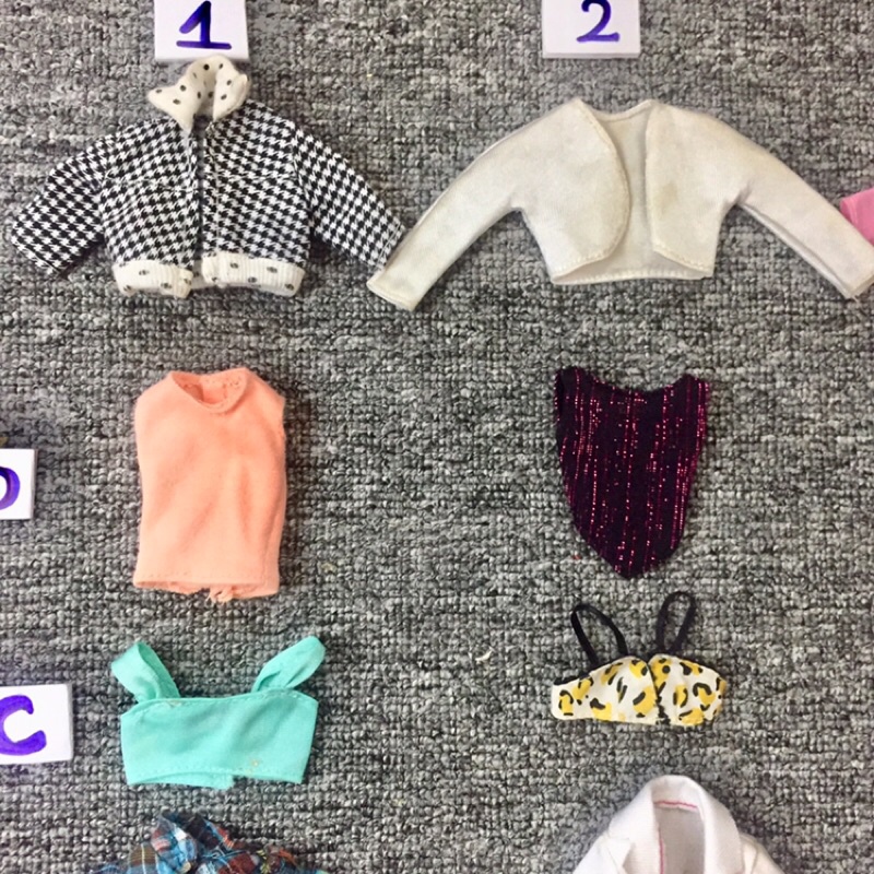 QAA1-ÁO KHOÁC , ÁO KIỂU CHO BÚP BÊ BARBIE