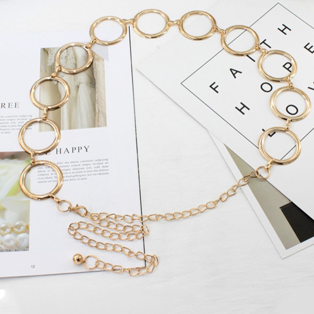 Chuỗi dây thắt lưng hình tròn dùng mặc đầm dễ thương