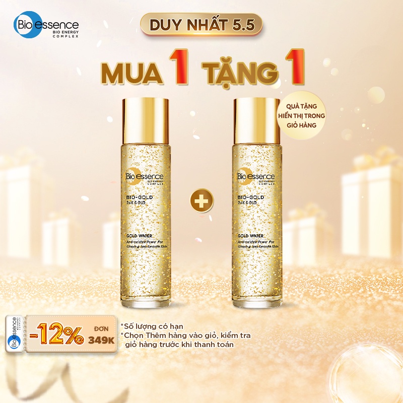 Nước dưỡng ngăn ngừa lão hóa Bio-Essence Bio-Gold Bio-Essence Gold chiết xuất vàng 24k 150ml