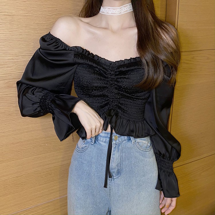 Áo sơ mi nữ tay dài Emilyshop ulzzang