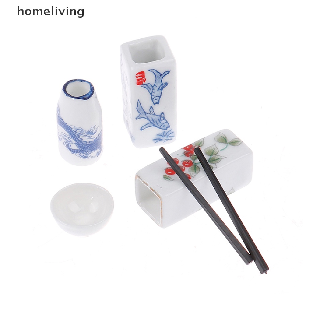 Giá Đỡ Đũa Mini Bằng Gốm Tỉ Lệ 1: 12 Trang Trí Nhà Búp Bê