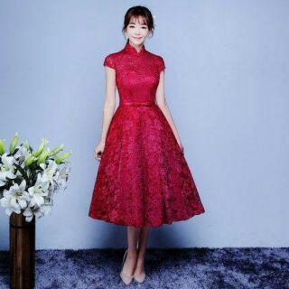 Đầm Xòe Dự Tiệc Cổ Tàu