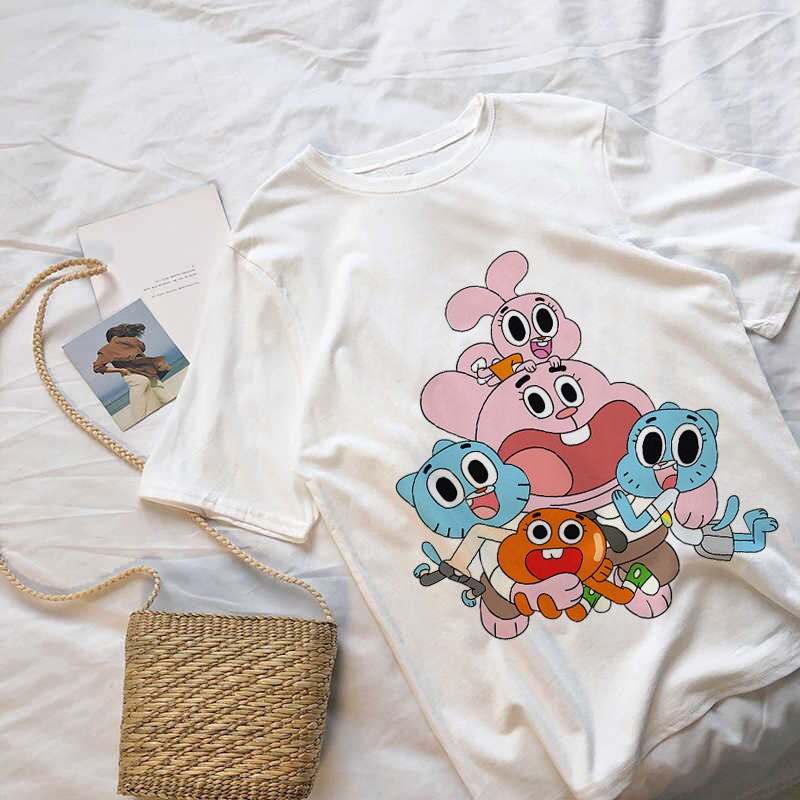 Áo Thun The Amazing World Of Gumball Unisex Nam Nữ Phù Hợp Mọi Lứa Tuổi