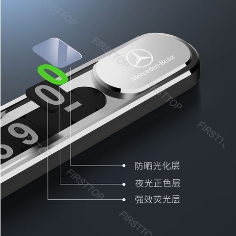 Bảng Số Điện Thoại Bằng Hợp Kim Nhôm Siêu Bền Cho Mercedes, BMW ,Hyundai ,Mazda ,Kia