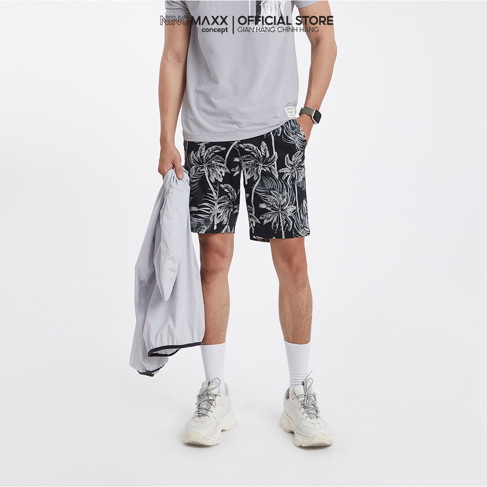 NINOMAXX Quần short Nam hoạ tiết cotton 1905231