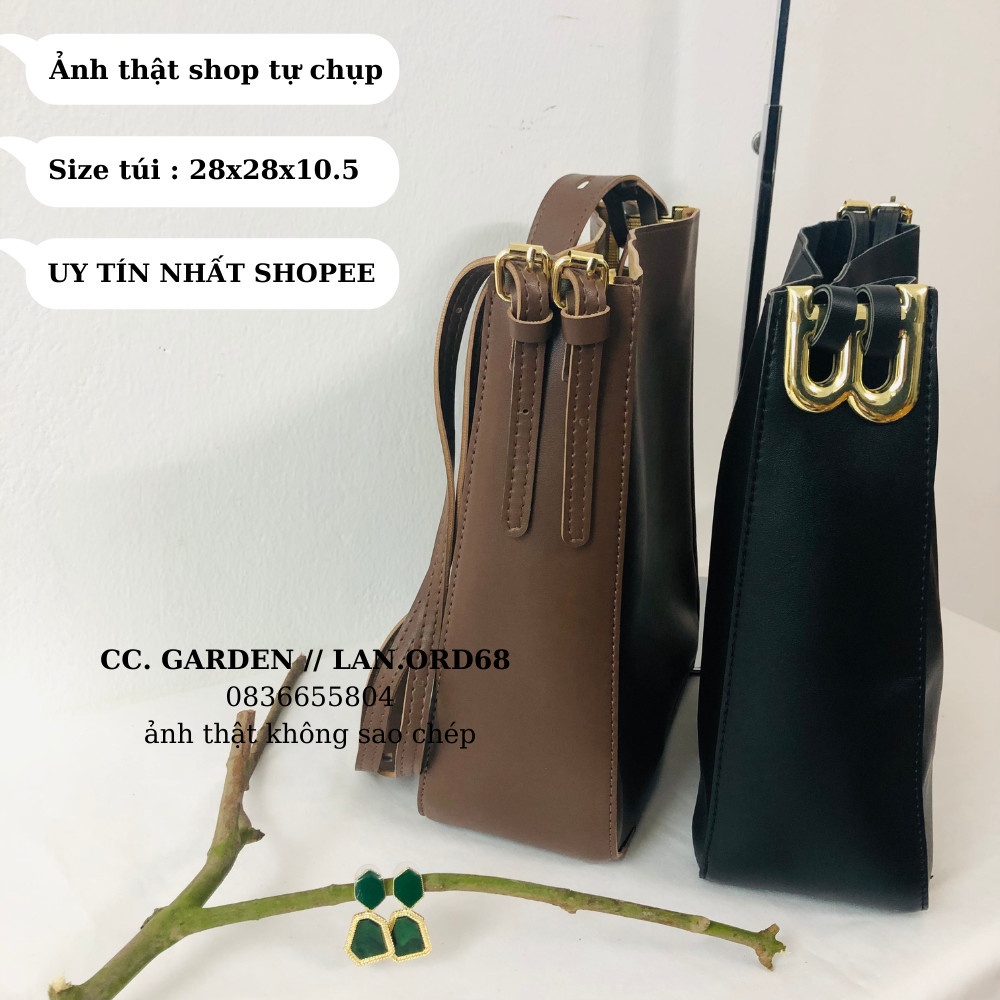 Túi tote da mềm không bị gấp nếp sang xịn mịn cho nữ công sở đi chơi đi học video ảnh thật