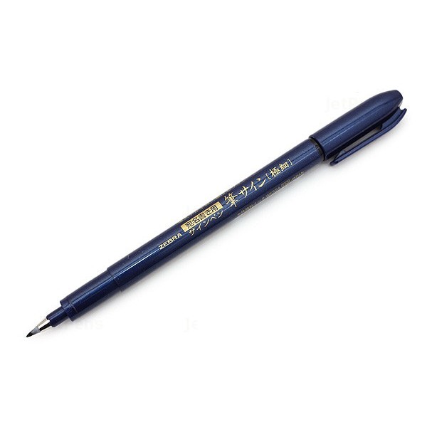 Bút brush viết calligraphy Zebra Disposable Brush Pen - Extra Fine Tip
