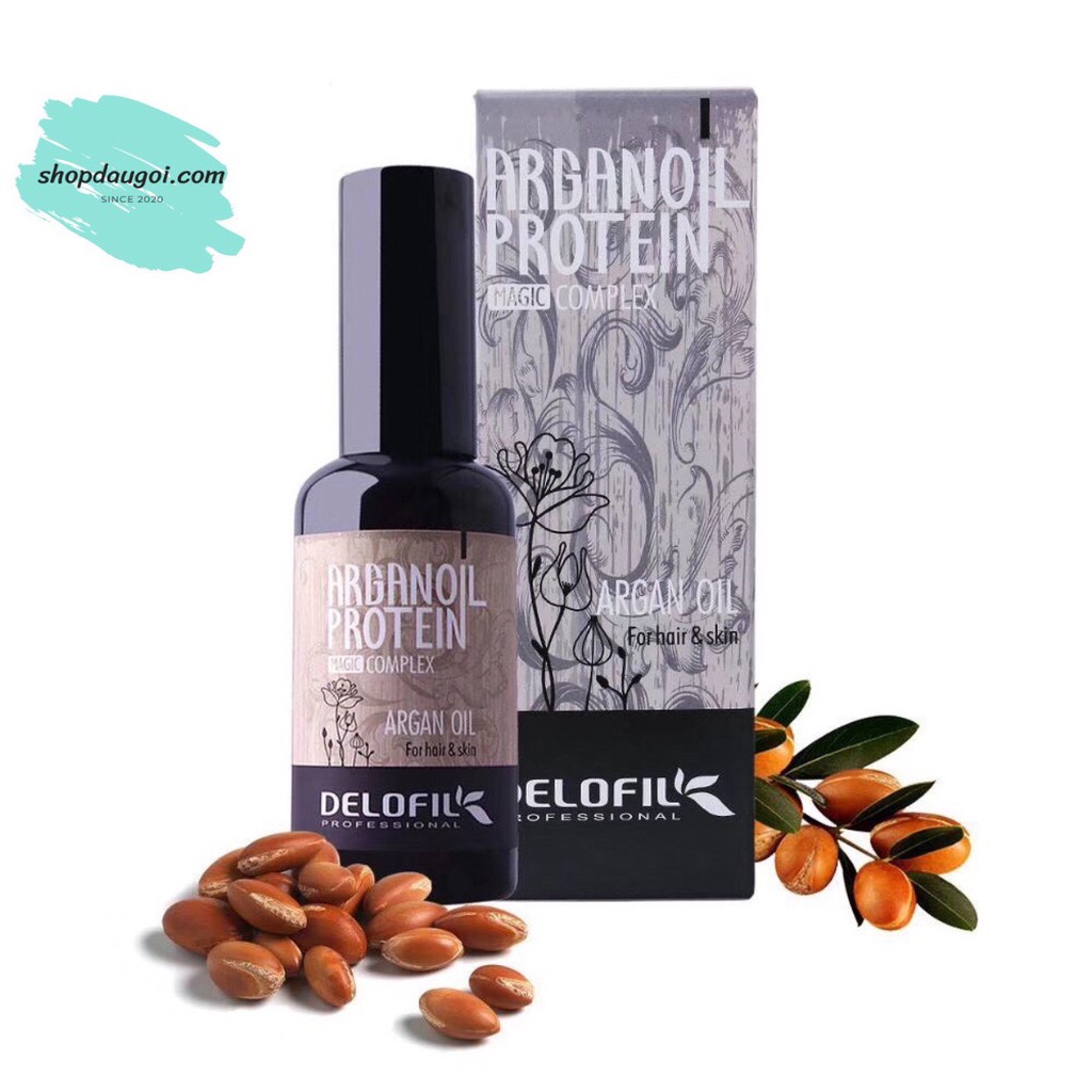 🌻TINH DẦU DELOFIL ARGAN OIL PHỤC HỒI TÓC HƯ TỔN BÓNG MƯỢT 50ML🌻