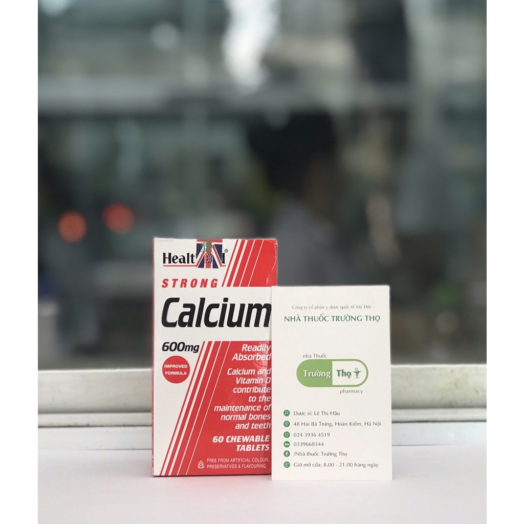 Viên Uống Bổ Sung Canxi- D3 HEALTHAID STRONG CALCIUM 600MG