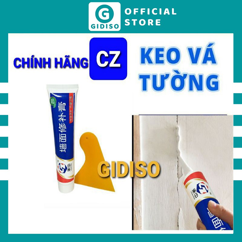 Keo Vá Tường Đa Năng Gidiso - Vá Vết Tường Nứt và Làm Sạch Ẩm Mốc, Trầy Xước, Bong Tróc