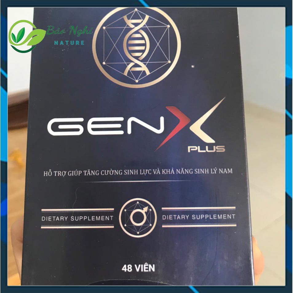 VIÊN UỐNG GEN X PLUS - Chính Hãng Hộp 48 Viên Phiên Bản Mới - Khẳng Định Bản Lĩnh Tột Đỉnh Thăng Hoa - [CÓ CHE TÊN]