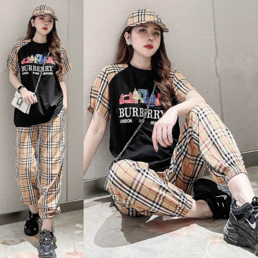Đồ bộ thể thao nữ COBI Set bộ bigsize nữ đi chơi biển quần dài thun cotton form rộng co giãn đẹp 4 size
