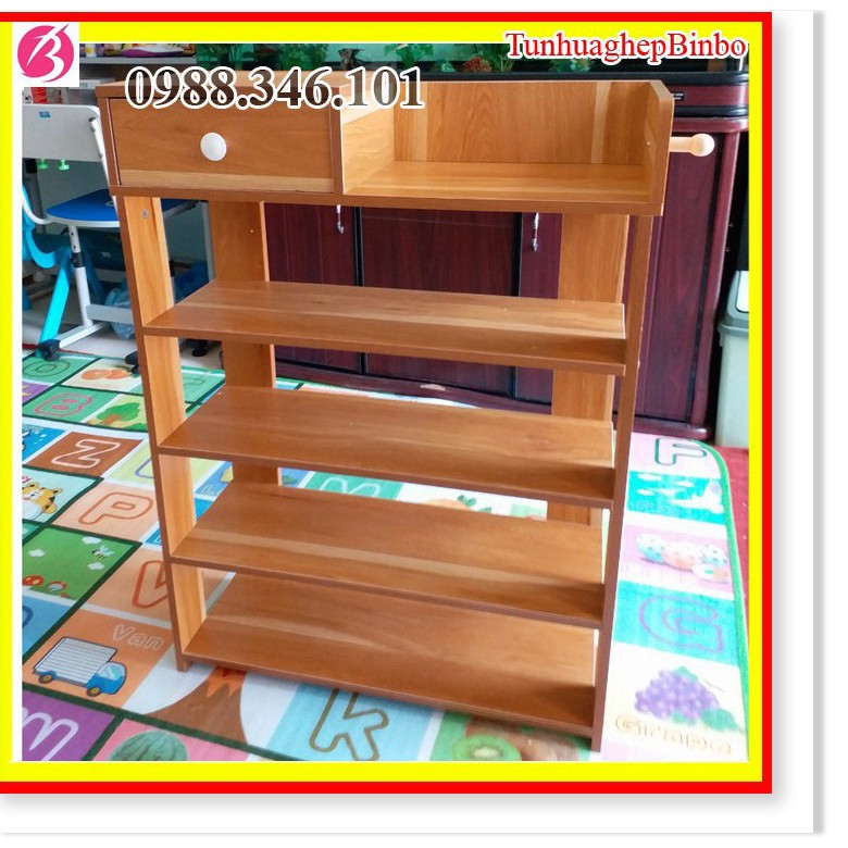 [Xả hàng]Tủ giày gỗ - kệ giày gỗ 5 tầng đa năng gỗ ép cao cấp kích thước 60*24*85cm