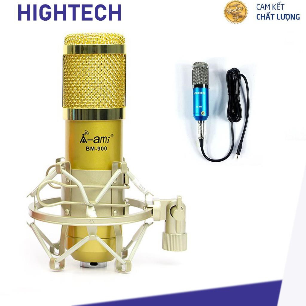 ⚡giá rẻ⚡ Mic thu âm BM900 livestream dùng kết hợp với soundcard K10 và H9,V8,V10 hát Karaoke - Bh 6 