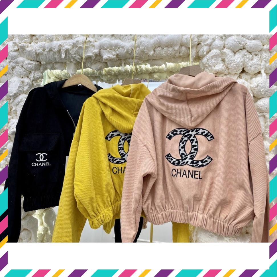 Áo khoác nhung nam nữ croptop thêu chữ x beo lửng