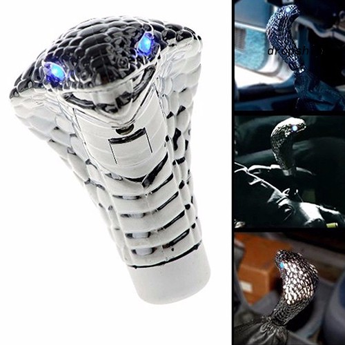 Tay nắm cần số xe ô tô có đèn LED hình đầu rắn
