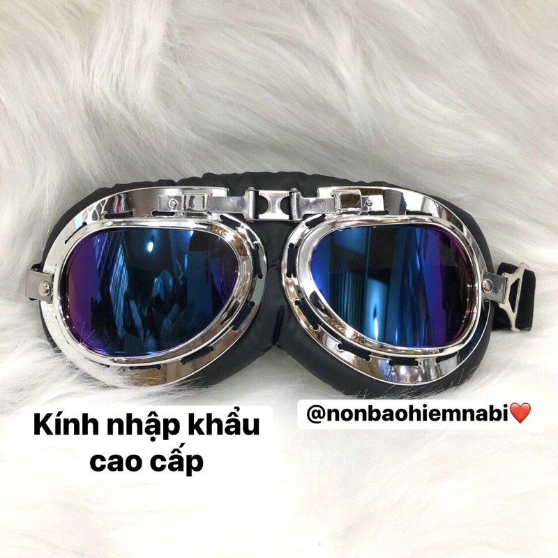 Mũ bảo hiểm dễ thương kèm kính TẶNG 4 Bộ STICKER DÁN 32 hình ngẫu nhiên
