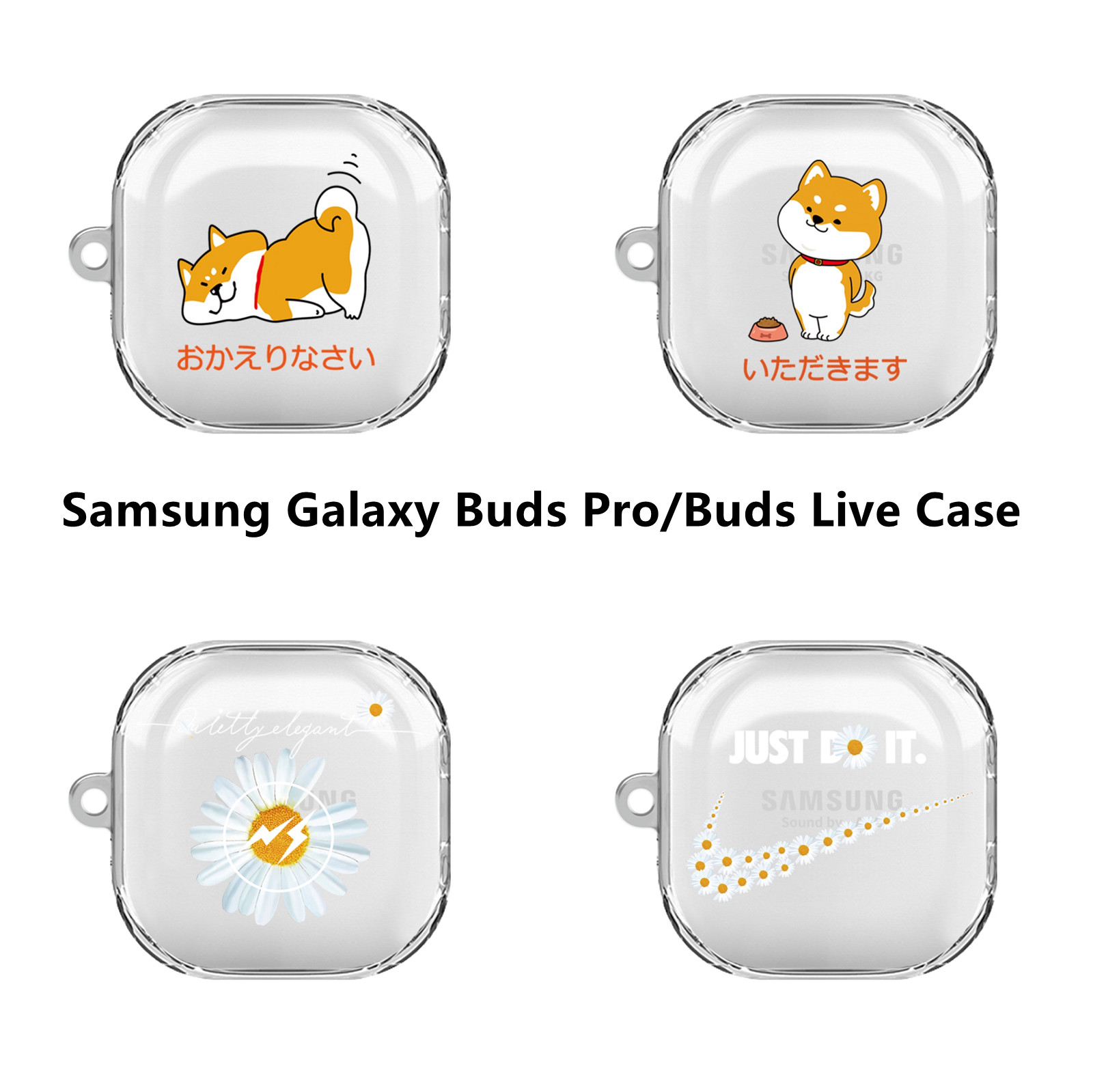 Ốp Lưng Trong Suốt In Hình Chó Shiba Đáng Yêu Cho Samsung Galaxy Buds Pro