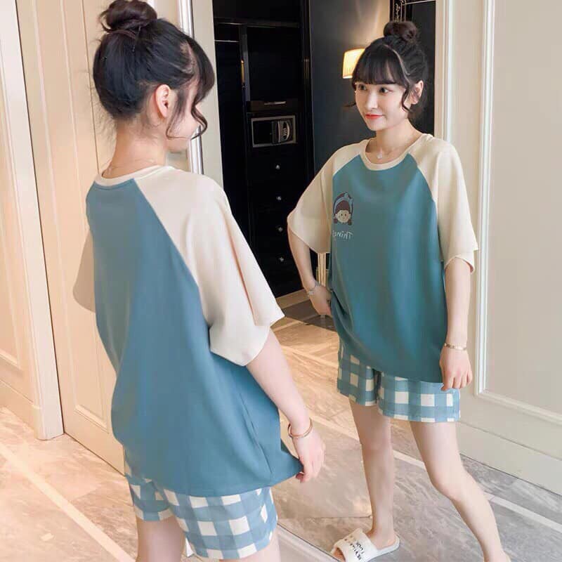 Bộ đồ ngủ cộc tay dễ thương nhiều họa tiết | BigBuy360 - bigbuy360.vn