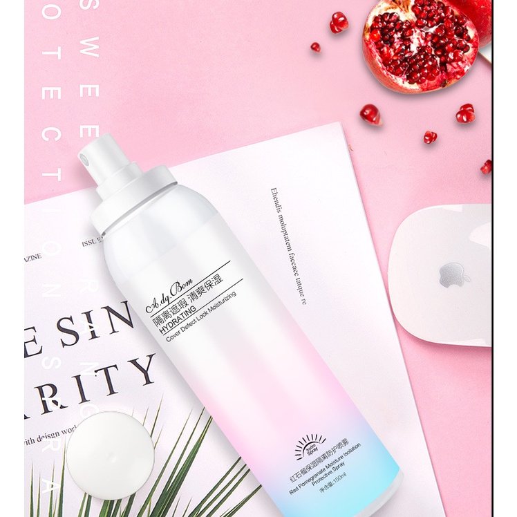 Xịt chống nắng trắng da dưỡng ẩm ADQ BOM 150ml nâng tone chống nước không bết dính - A185 MỚI