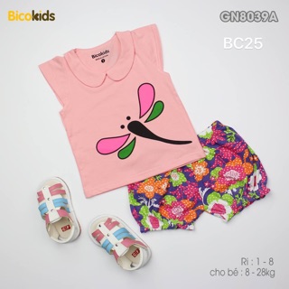 Đồ bộ bé gái Bicokids 8-28kg