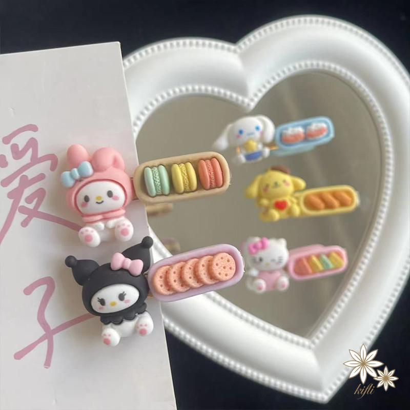 kẹp tóc hoạt hình phong cách hàn quốc Kẹp Tóc Mái Bên Họa Tiết Hoạt Hình Sanrio Ngọt Ngào Dễ Thương Phong Cách Hàn Quốc Cho Bé Gái