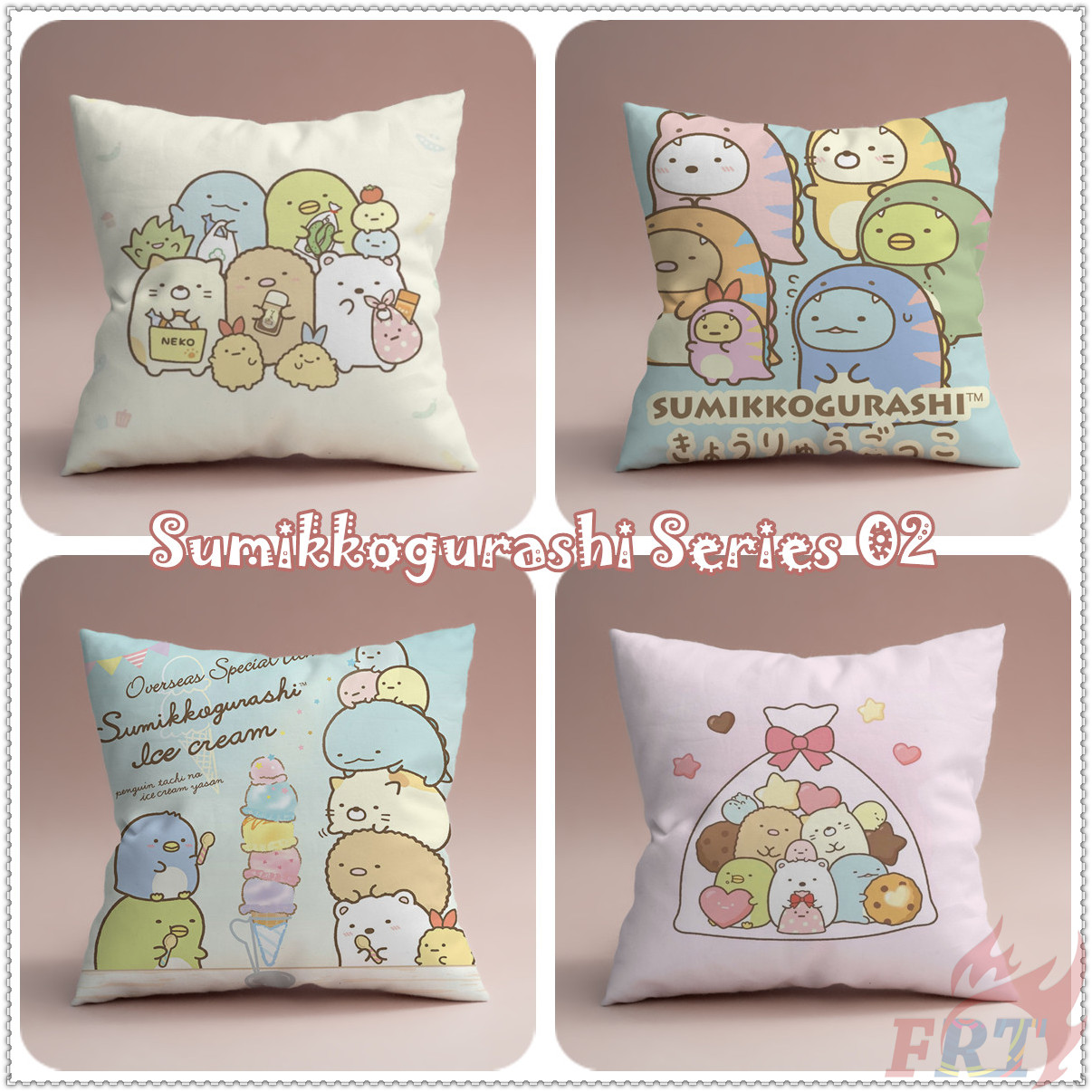 1 Vỏ Gối Sofa Trang Trí Hình Sumikkogurashi Series 02