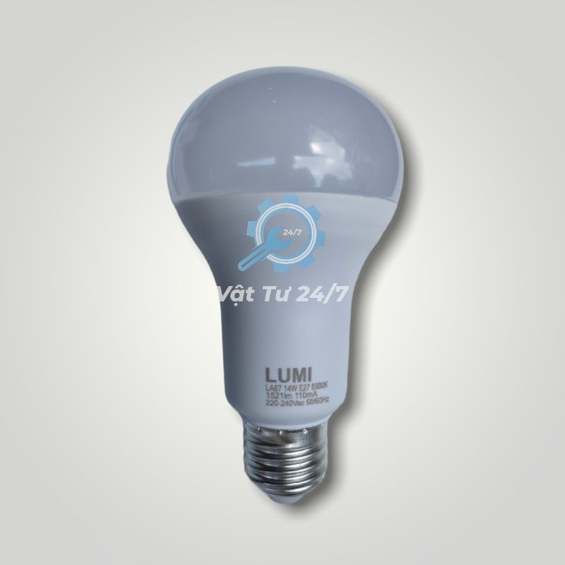 Bóng Đèn Led Búp Tròn Led Bulb Đui E27 A67 14w LUMI Led Đủ Công Suất