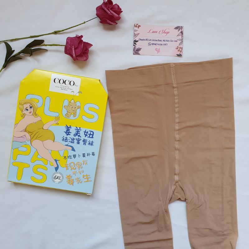 Quần Tất Bigsize Màu Da Cả Bàn COCO - Vớ Cho Người Béo Mập - Bụng Co Giãn đến 1,2 mét - Mặc 4 mùa