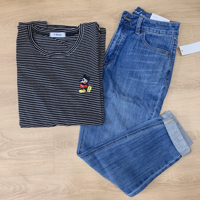 Quần baggy jeans trơn 9 tấc lưng cao form chuẩn 😍 | BigBuy360 - bigbuy360.vn