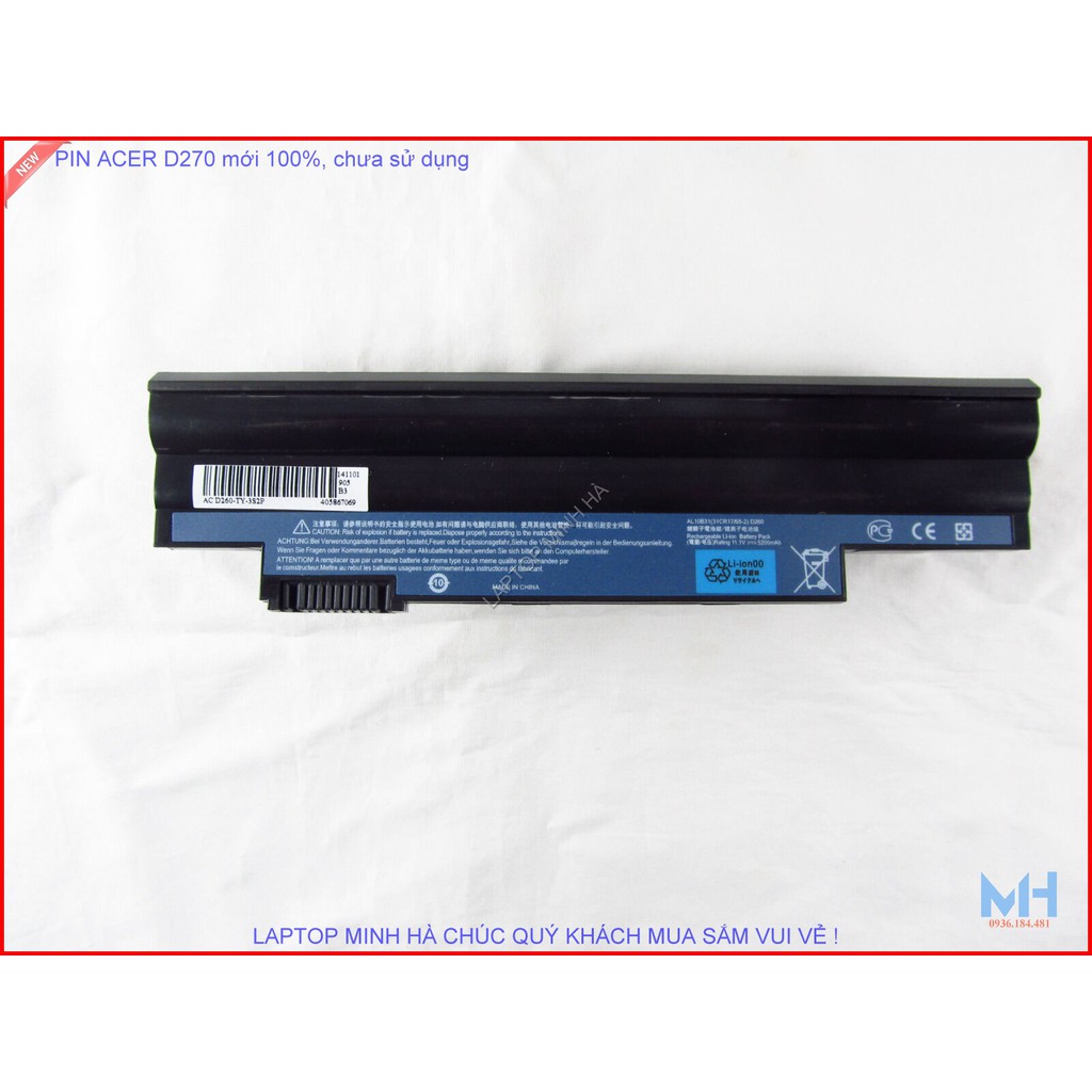 PIN LAPTOP ACER Aspire One AO722 D255 D255E D257 D260 D270 D360 PAV70 ZE6 ZE7 Gateway LT23 LT25 LT27 LT28 LT40 loại tốt