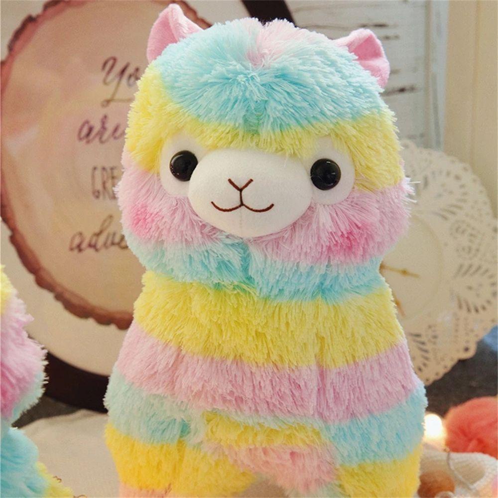 Búp Bê Nhồi Bông Hình Lạc Đà Alpaca Đa Sắc 25cm Mềm Mại