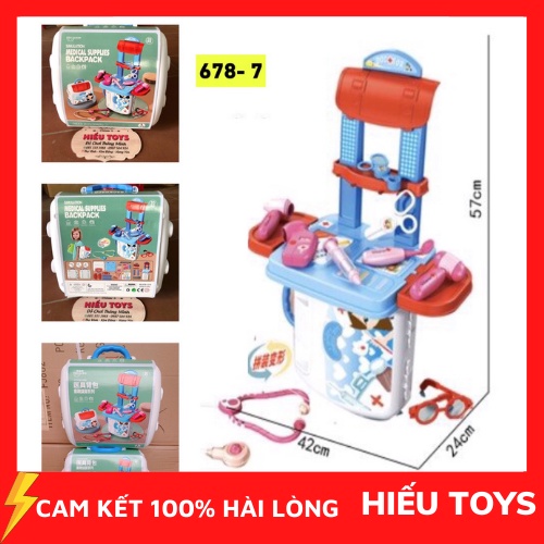 Đồ Chơi Bác Sĩ Balo Tích Hợp 2 Trong 1 Nhiều Chi Tiết Màu Sắc Đẹp Chất Nhựa ABS  Cao Cấp Cho Bé Gái  Hiếu Toys