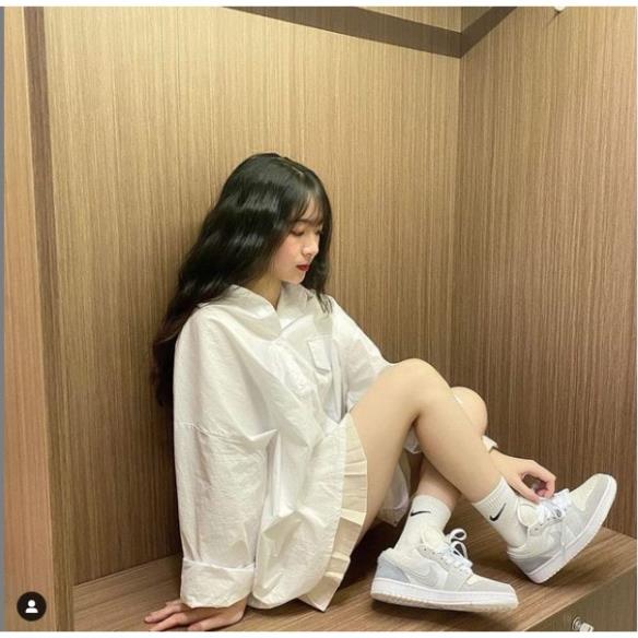 Giày Thể Thao Jordan 1 Low Paris Xám Xanh  Giày sneaker JD1 cổ thấp xám xanh nam nữ 2021