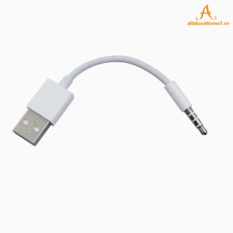 USB Charger Data Cord 3.5mm Sync Audio Cable for iPod Shuffle 3rd 4th Gen