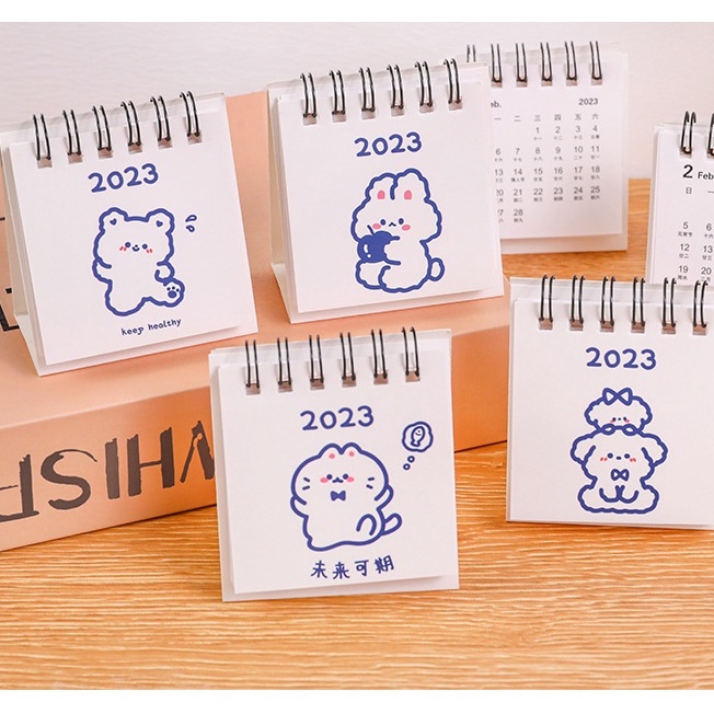 Lịch Để Bàn Mini 2024 In Hoạt Hình Sáng Tạo Đáng Yêu