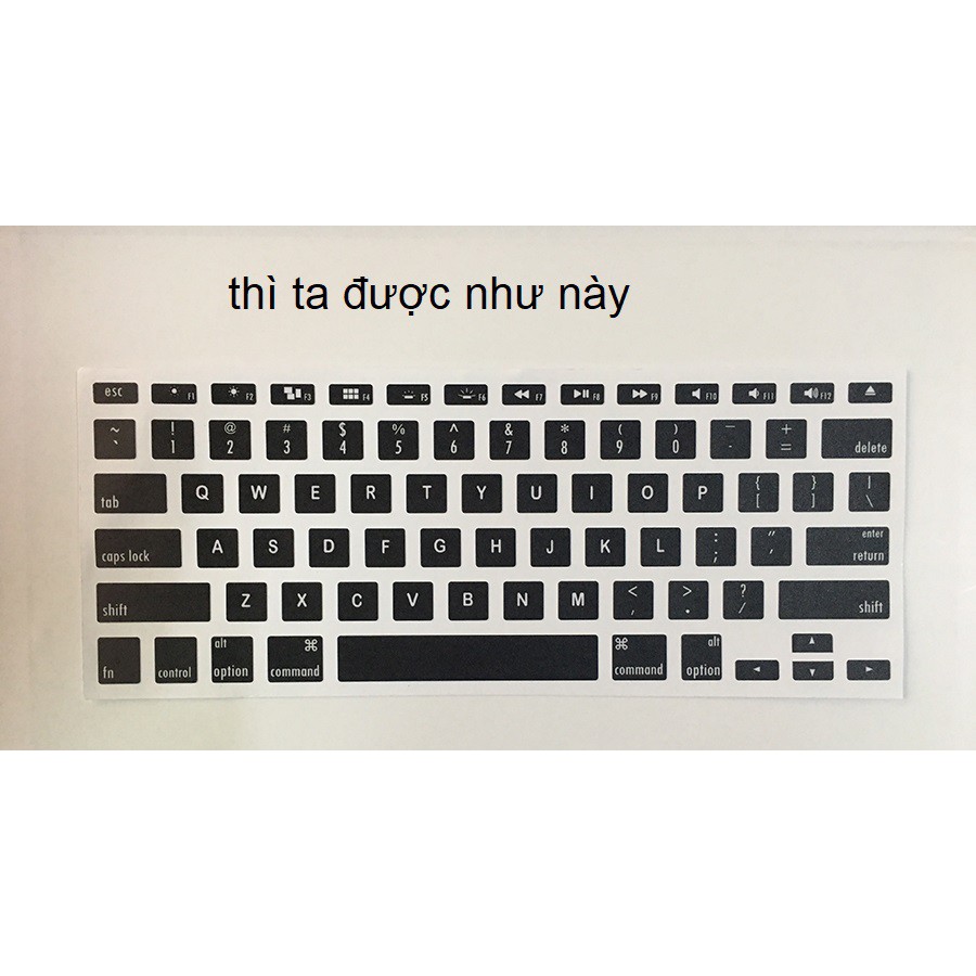 Dán bàn phím cho Macbook ( đủ dòng )