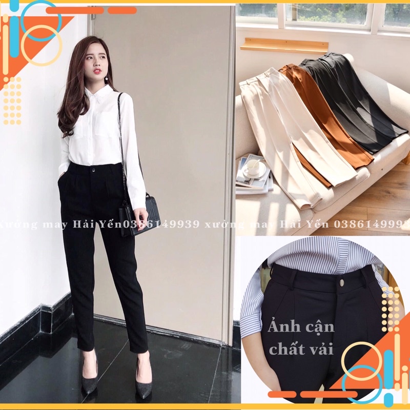[Sale ⚡⚡50%] Quần tây nữ đơn giản mã 009