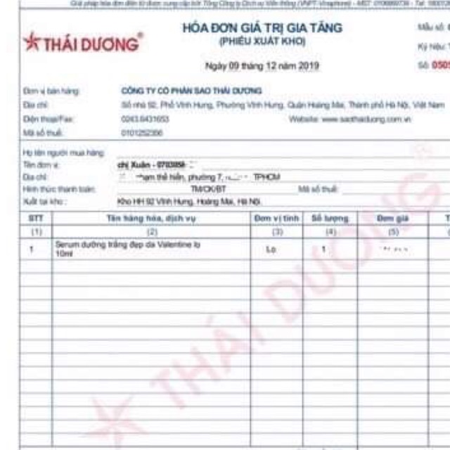 Serum dưỡng trắng đẹp da Valentine