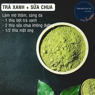 Bột Trà Xanh Nguyên Chất Sáng Da Handmade